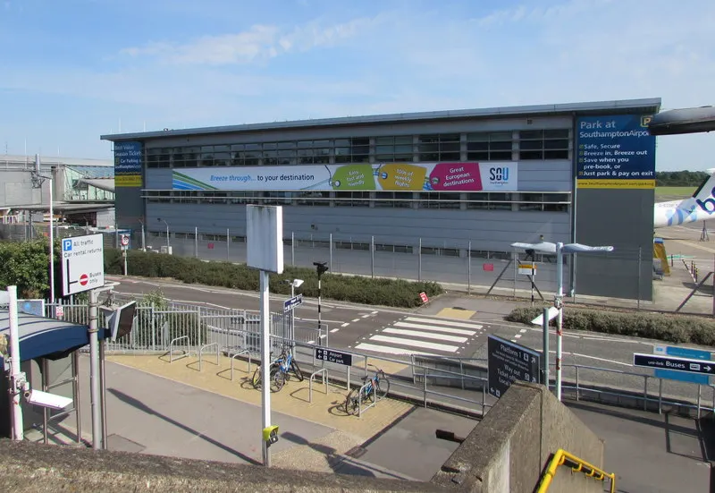The terminal building seen from outside
