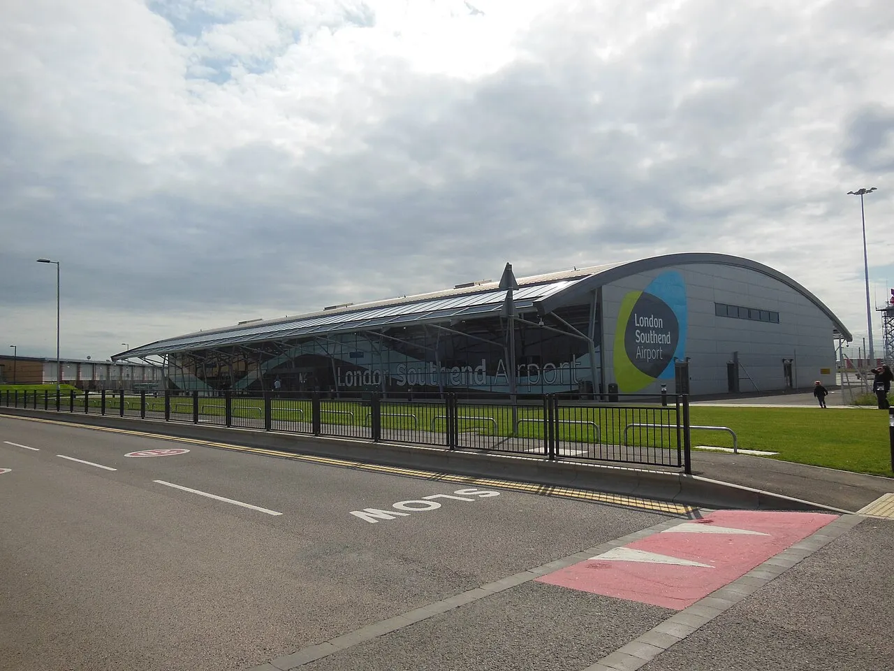 The terminal building