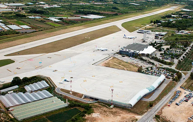 The airport from the air