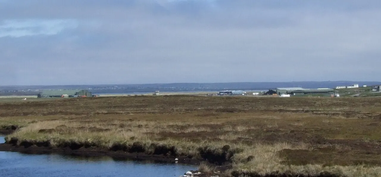 Nog een zicht op de luchthaven van Stornoway