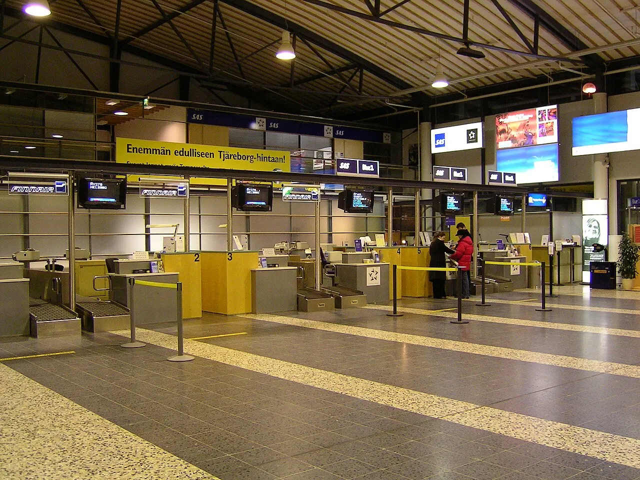 Die Abflughalle des Terminals