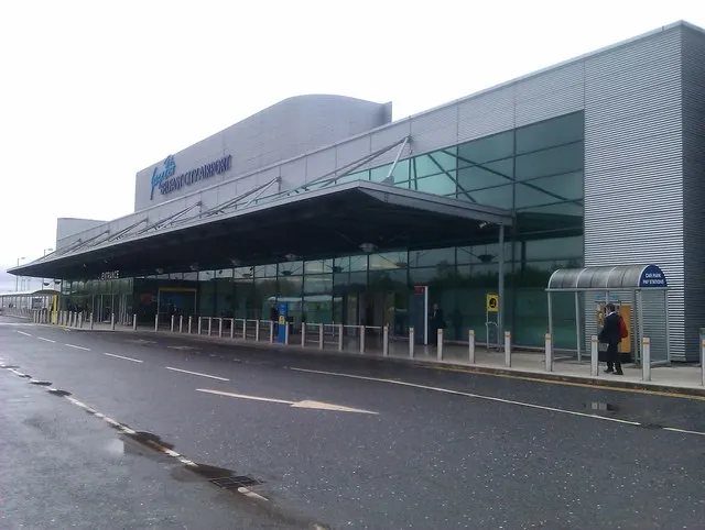 The terminal building seen from outside