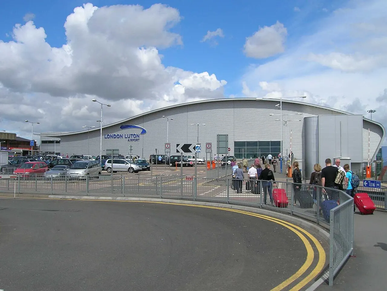 The terminal building