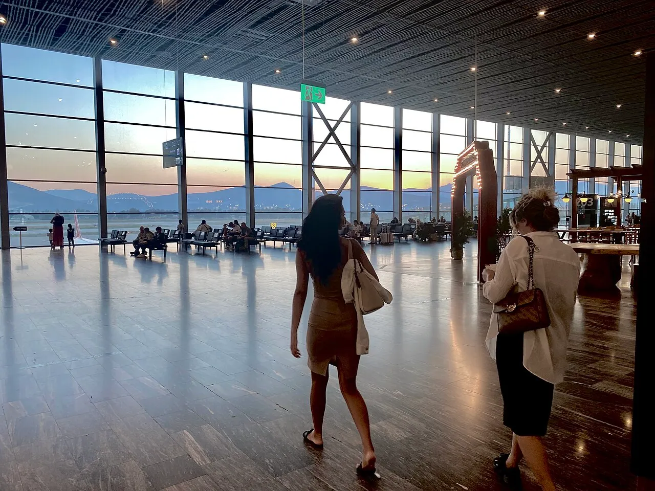Inside the terminal