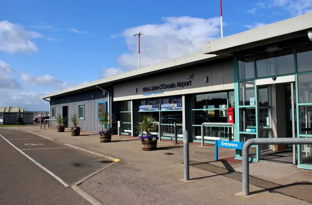 The terminal building