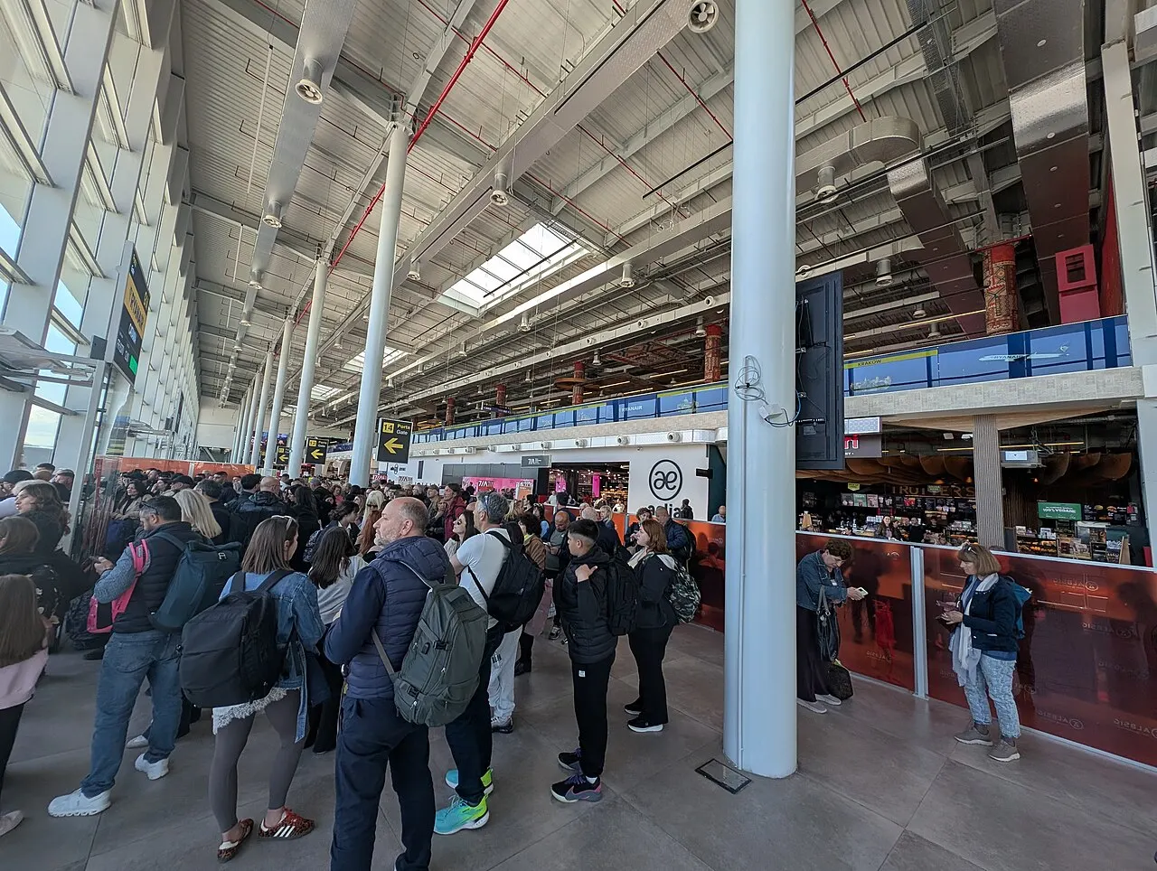 Inside the terminal