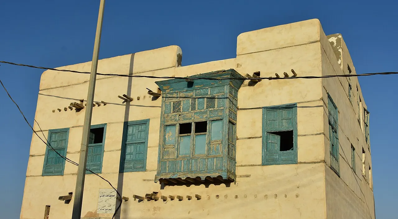 Traditional architecture in the old town of Al-Wajh