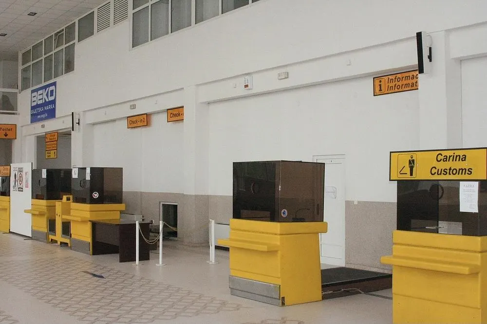 Die Passkontrolle im Terminal