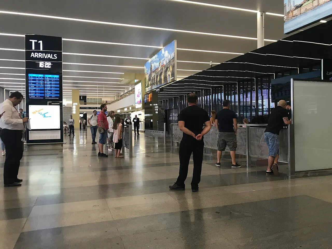 L'area arrivi del Terminal 1