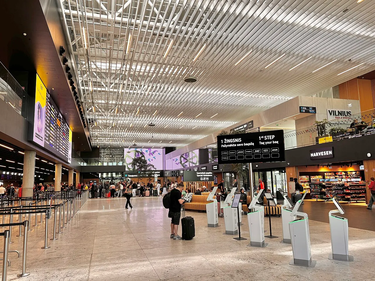 The check-in hall