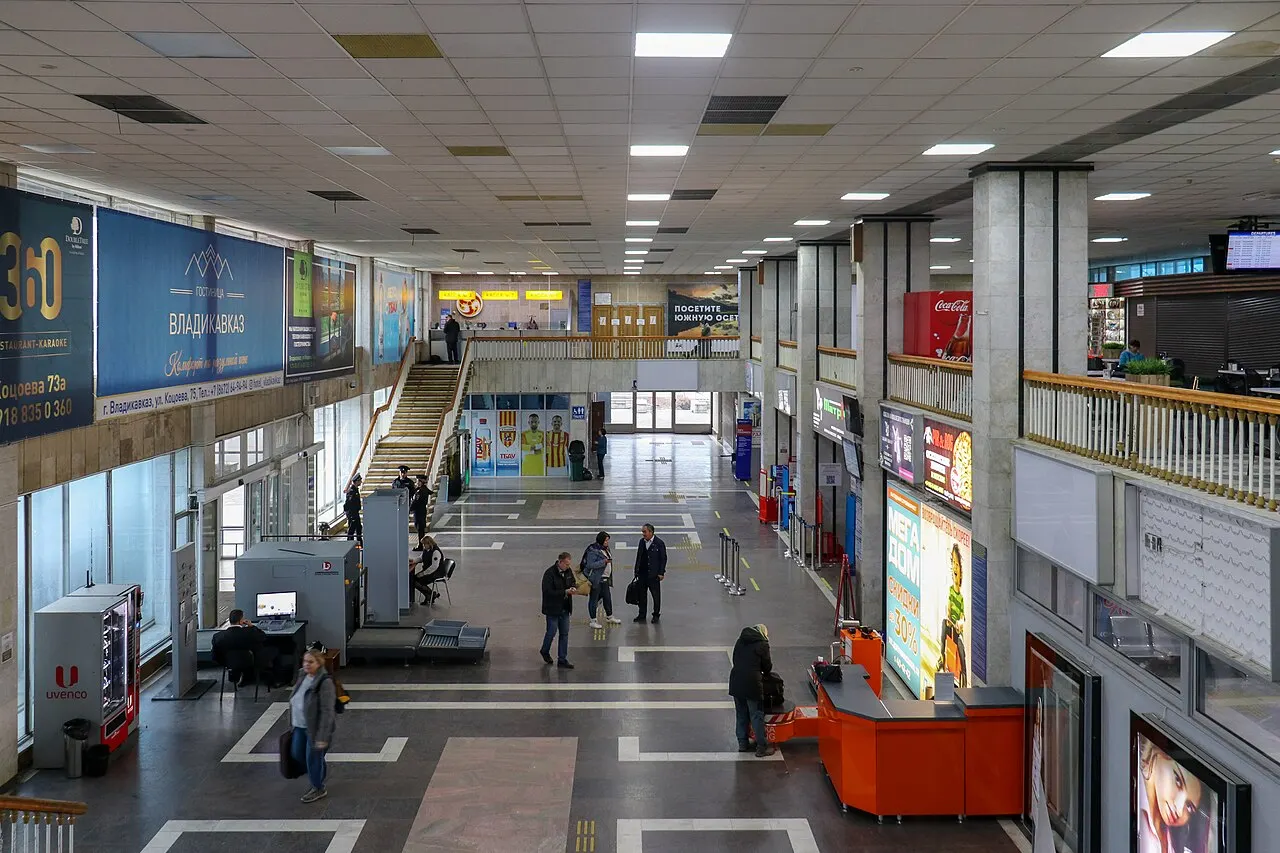 Intérieur du terminal